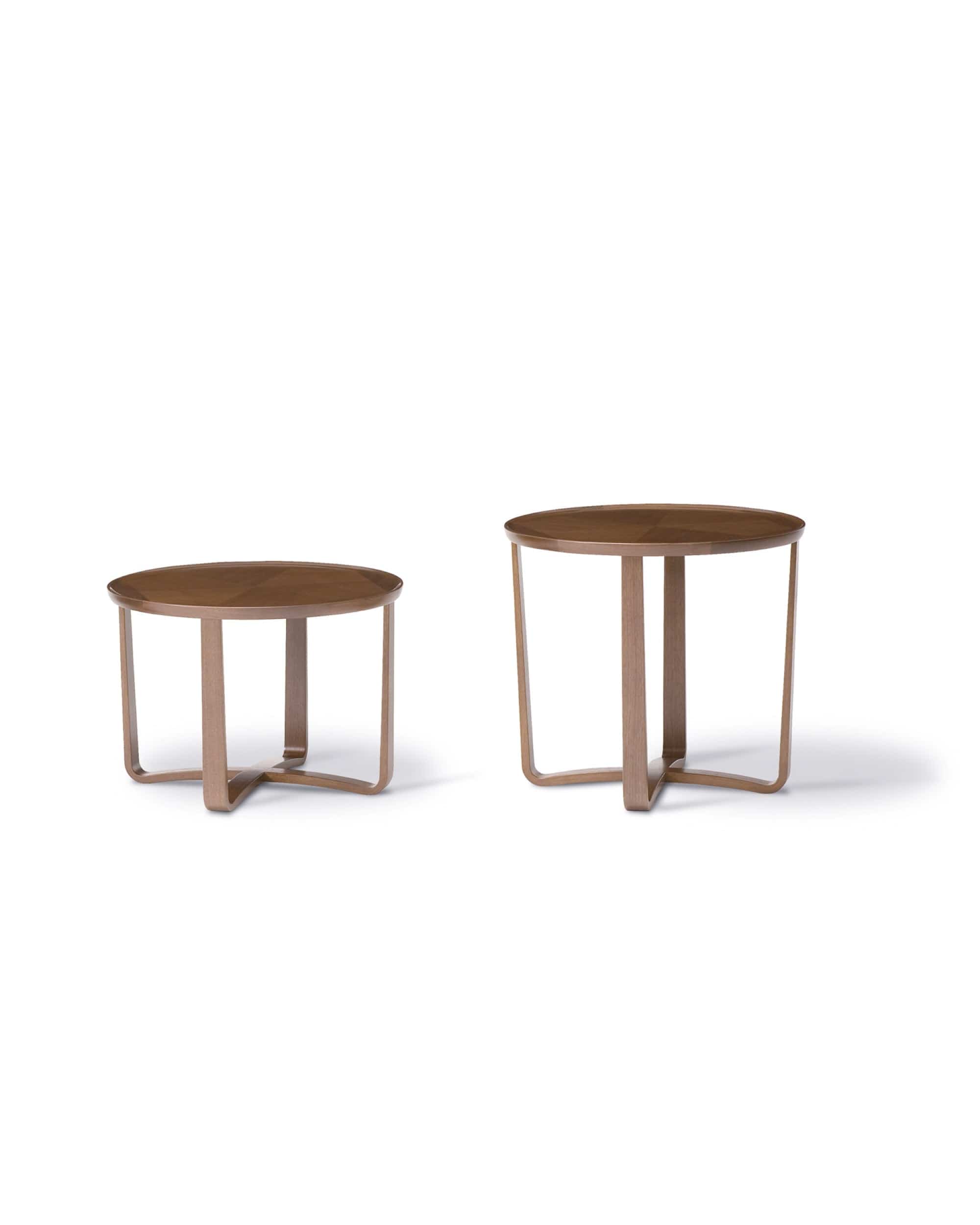 GERBERA Round Coffee Table Walnut Natural