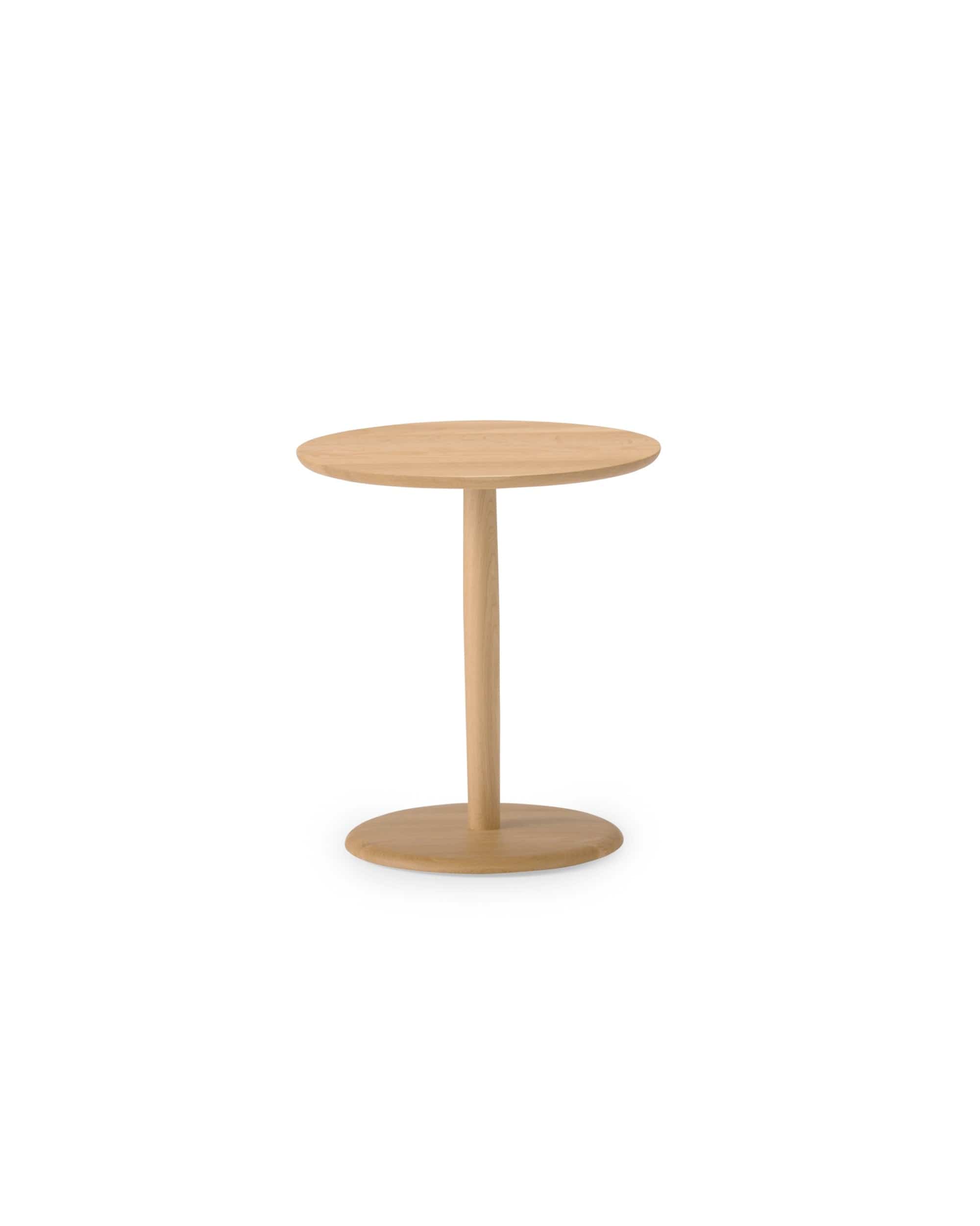 KAMUY 18" Round Side Table Japanese Oak Natural