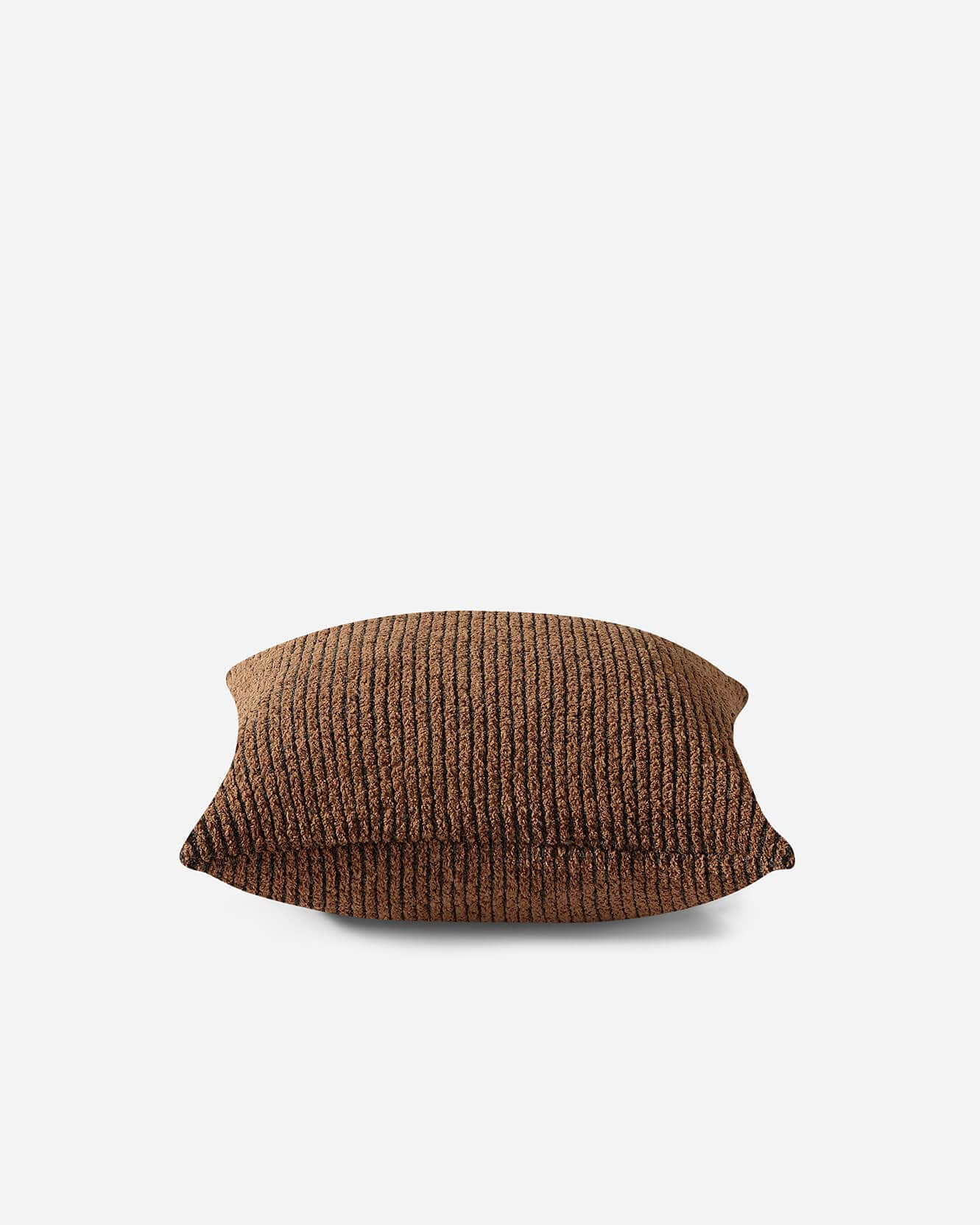 Two-Tone Ribbed Throw Pillow