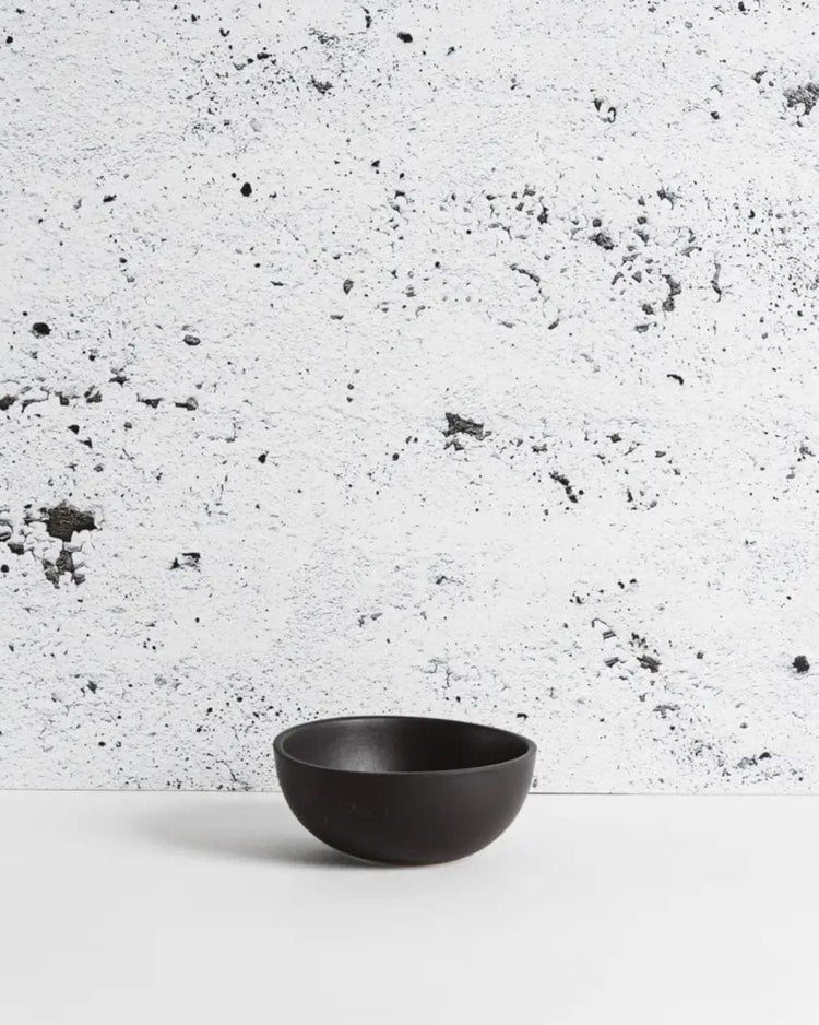 Stoneware Cereal Bowl 10 oz Matte Black