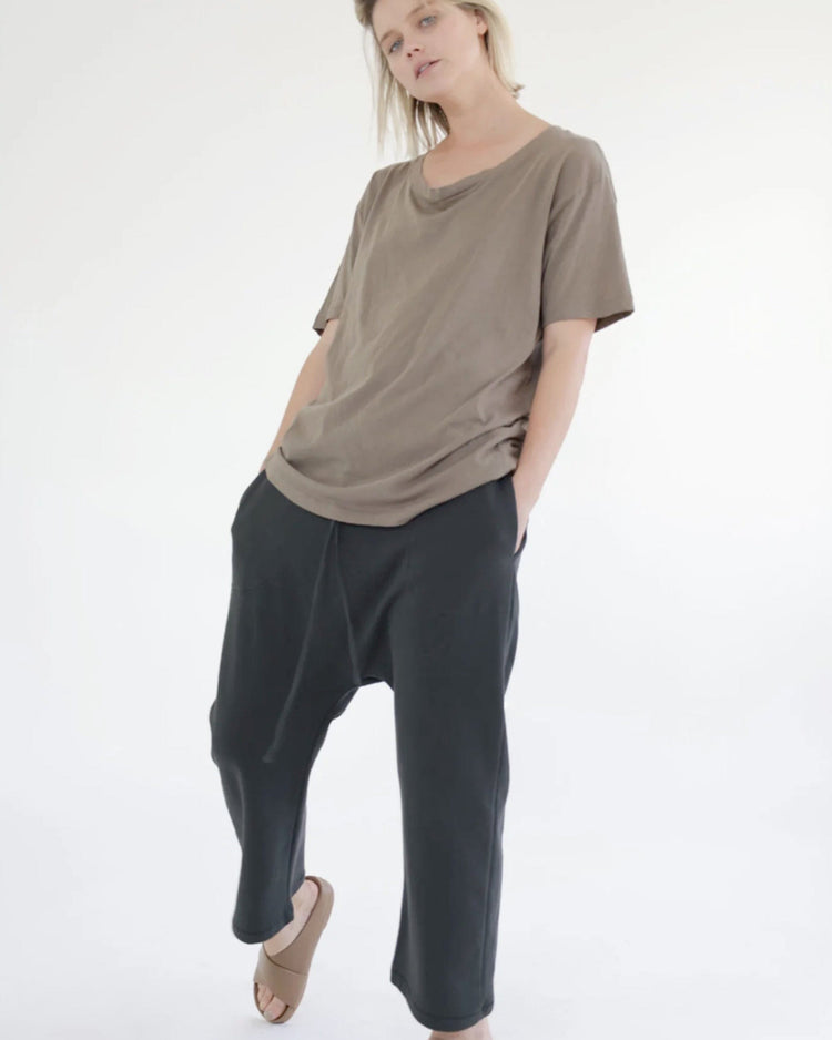 Garment Dye French Terry Baggy Sweatpants - Coal Walking