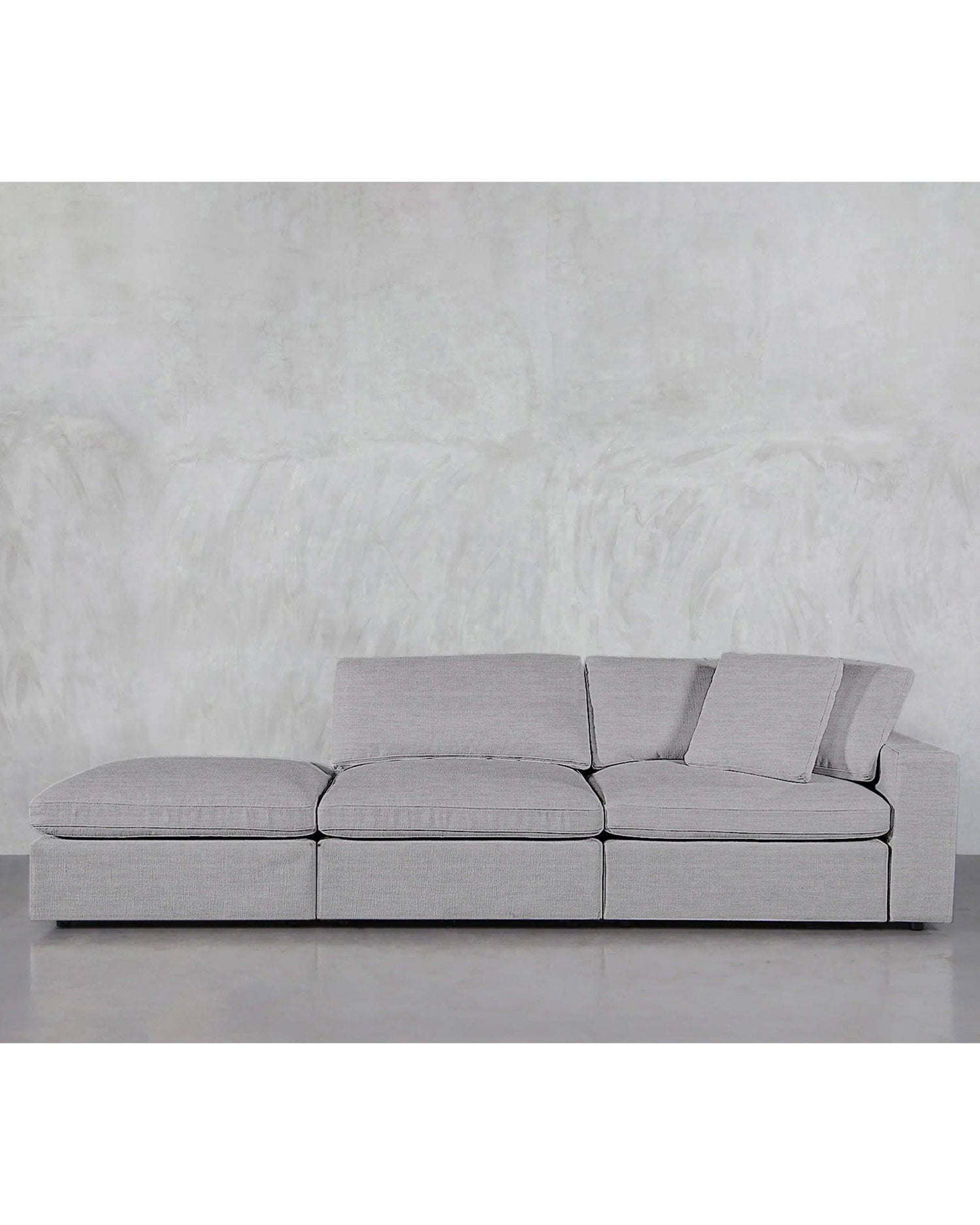7th Avenue 3-Seat Modular Lounger Sofa