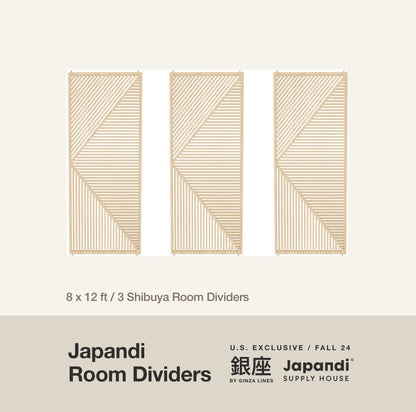 8 x 12 ft / 3 Shibuya Room Divider Configuration