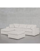 7th Avenue 4-Seat Modular Chaise Sectional with Ottoman