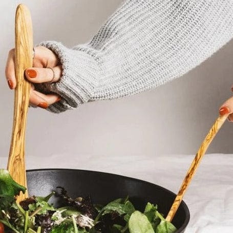 Olive Wood Spatula &amp; Fork Set