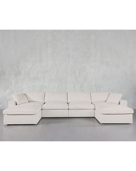 7th Avenue 6-Seat Modular Double Chaise Sectional