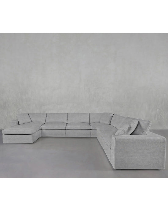 7th Avenue 7-Seat Modular Chaise Corner Sectional