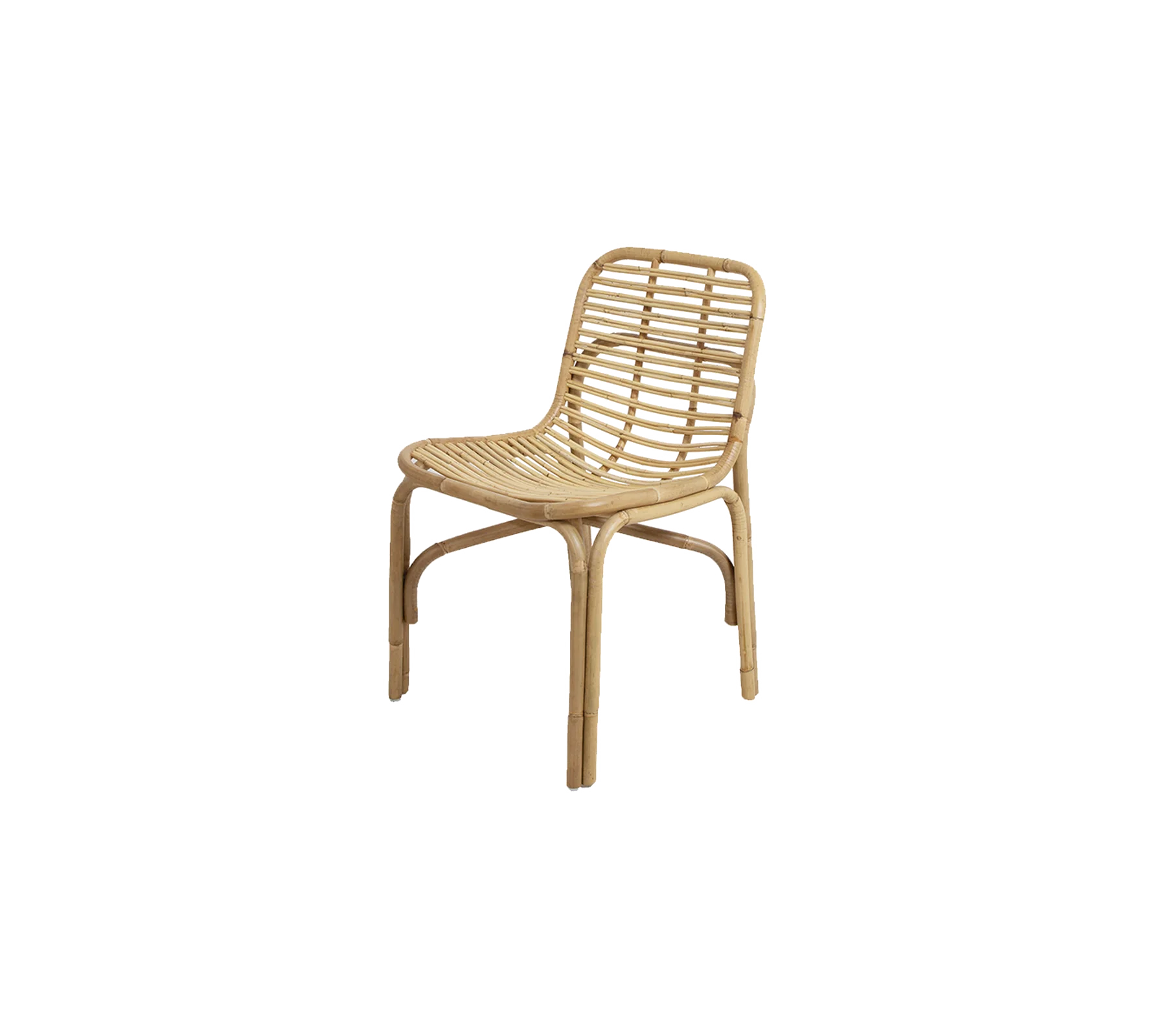 Peak Indoor Chair, Natural Rattan