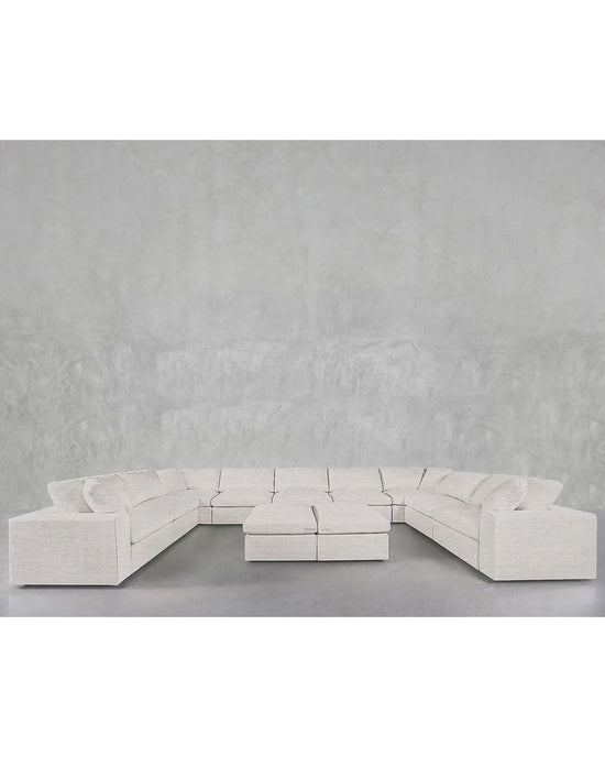 7th Avenue 9-Seat Modular U-Sectional with Double Ottoman