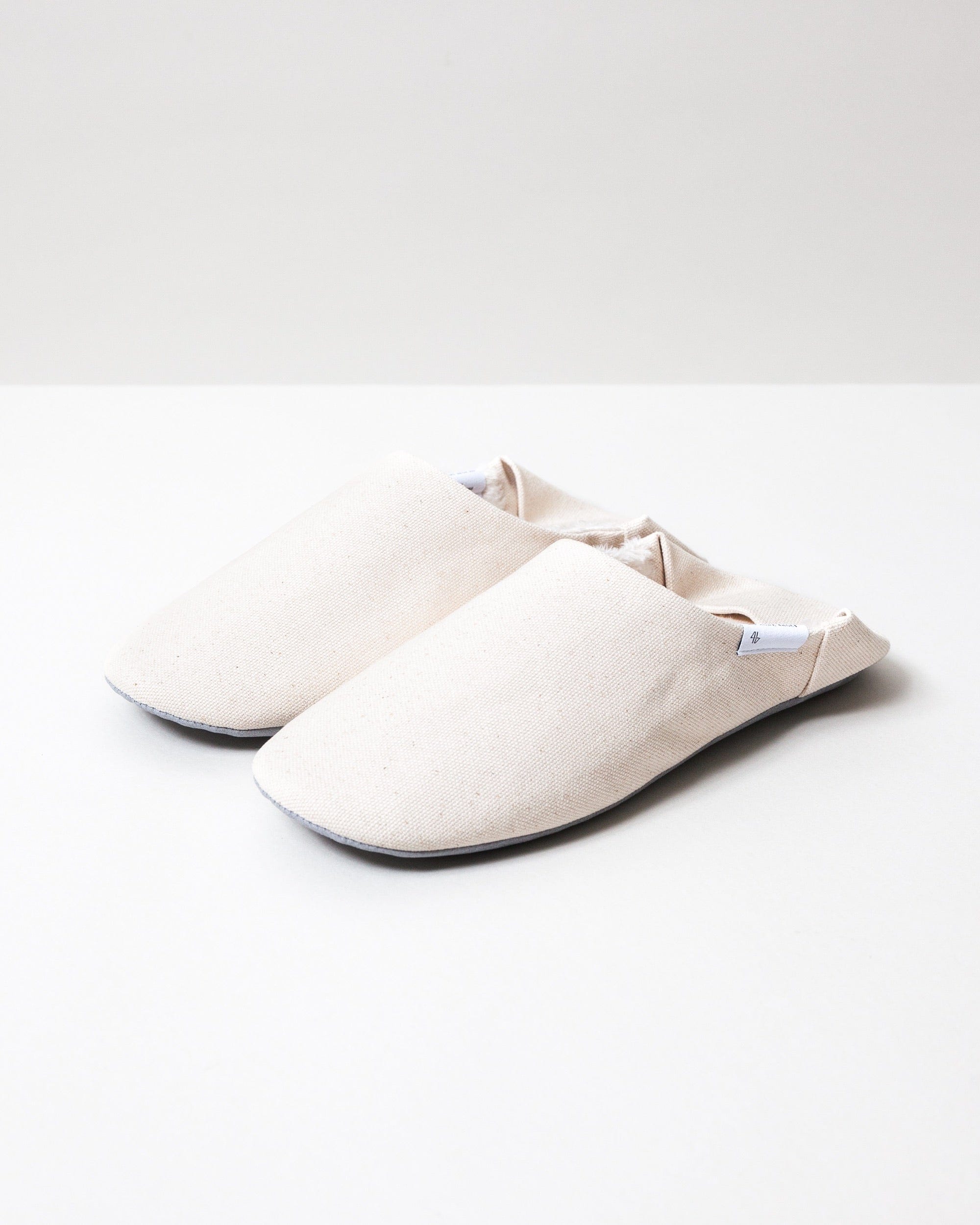 ABE Canvas Home Shoes - Wool-Lined, Natural