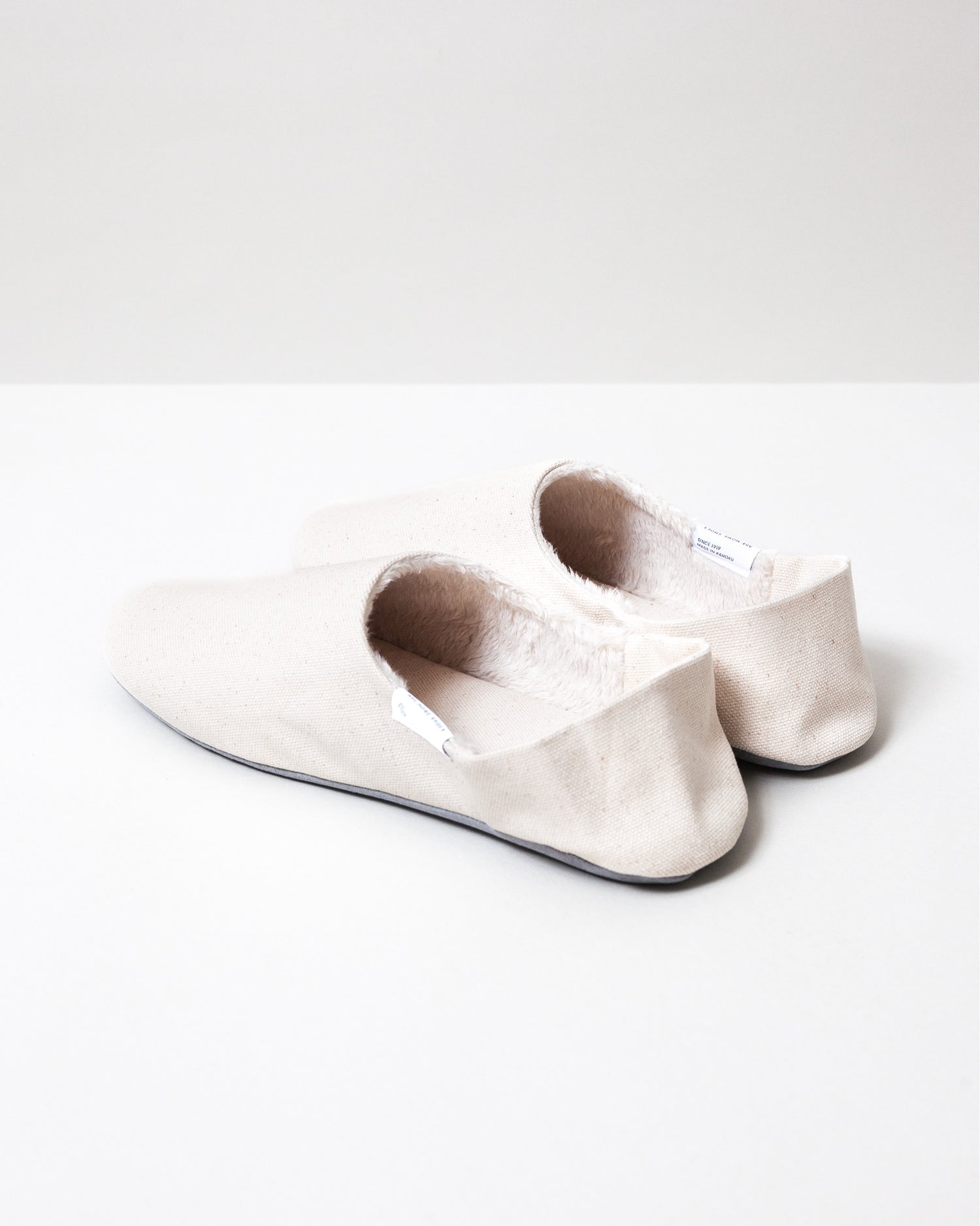 ABE Canvas Home Shoes - Wool-Lined, Natural