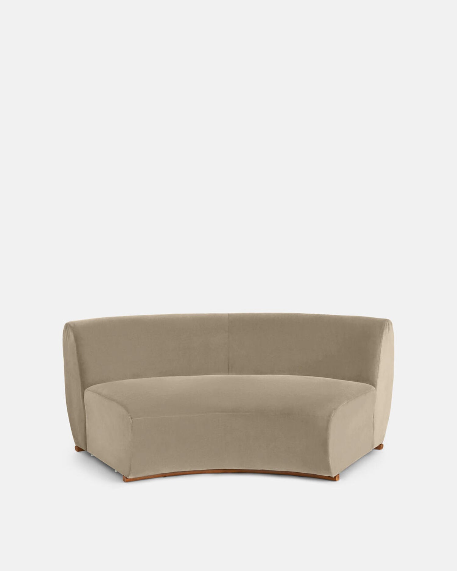 Aline Serpentine Sectional Sofa - Four Seater, US