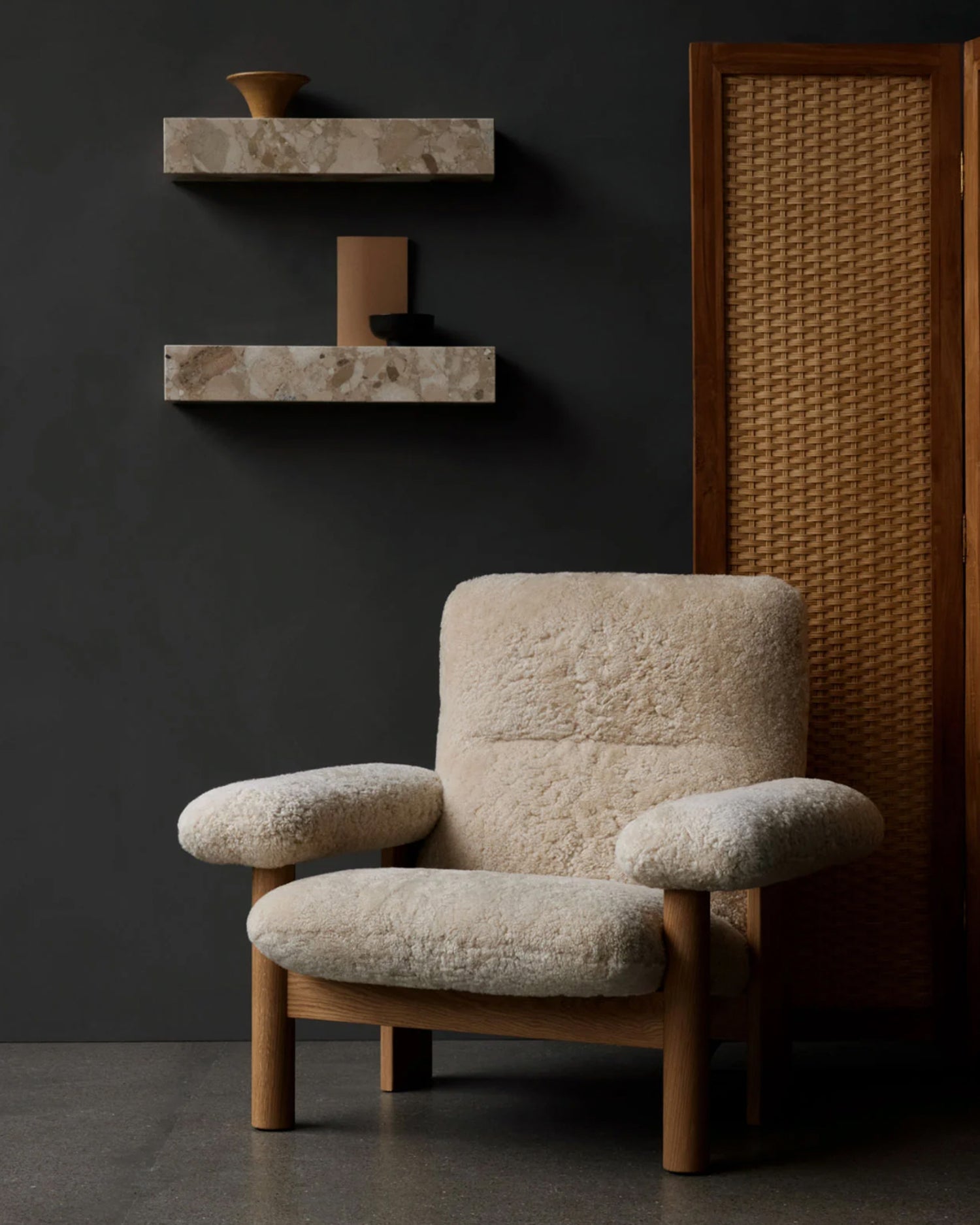 Audo Copenhagen Brasilia Lounge Chair, Sheepskin