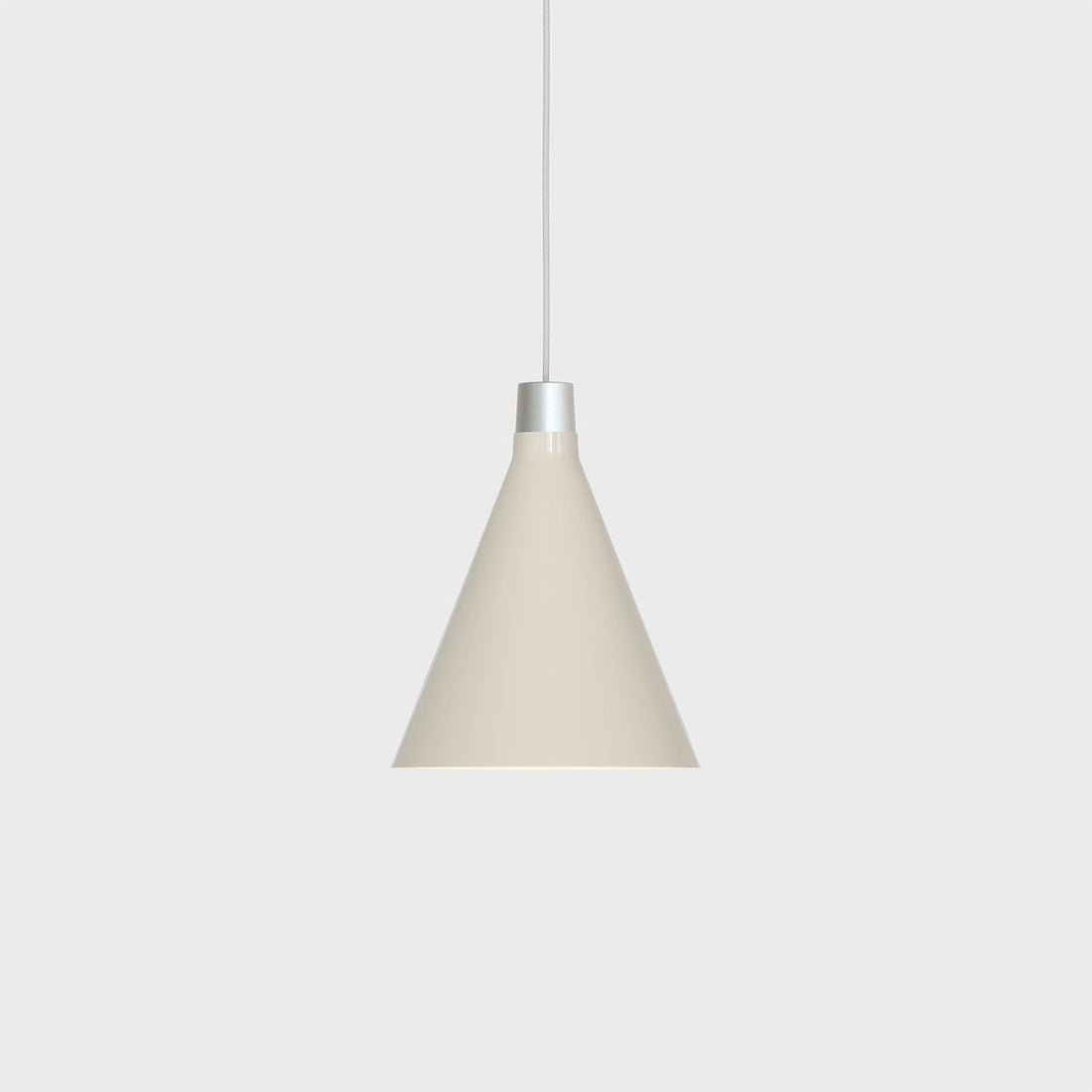 Bower Pendant Light Small in Oyster White + Sphere III