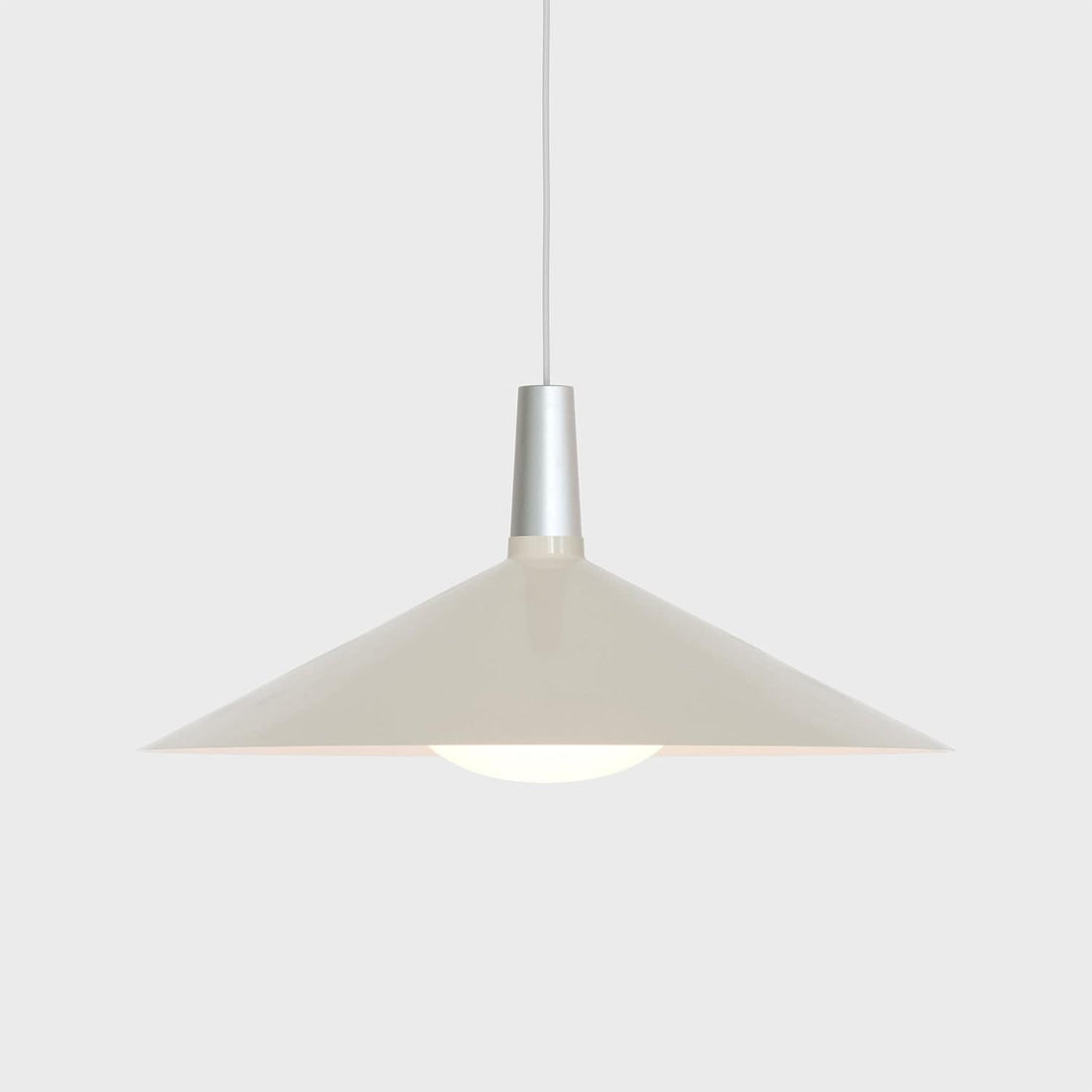 Bower Pendant Light Large in Oyster White + Oval II