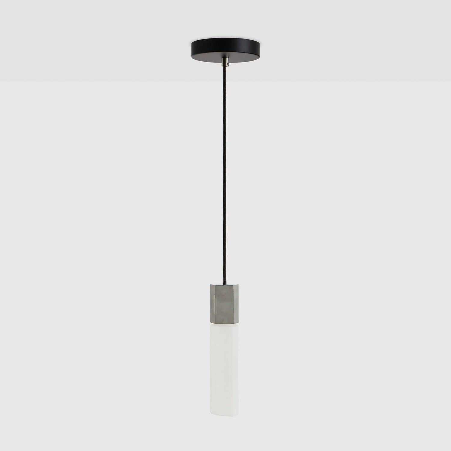 Basalt Single Pendant in Stainless Steel