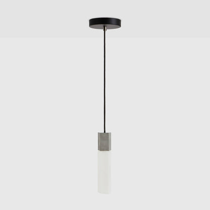 Basalt Single Pendant in Stainless Steel