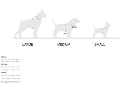 Boo oh Ray Harness, Sizing Chart