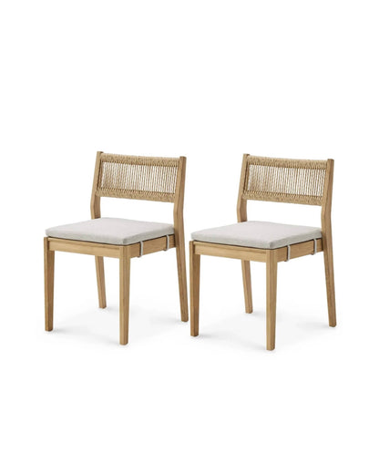 Castlery Rio Outdoor Teak Dining Chair Set