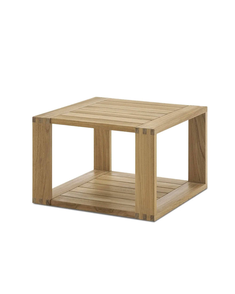 Castlery Rio Outdoor Teak Square Box Side Table