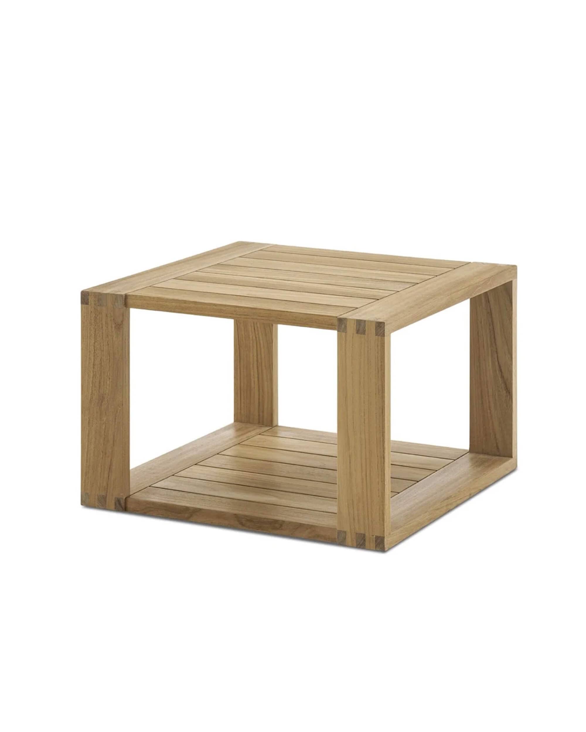 Castlery Rio Outdoor Teak Square Box Side Table