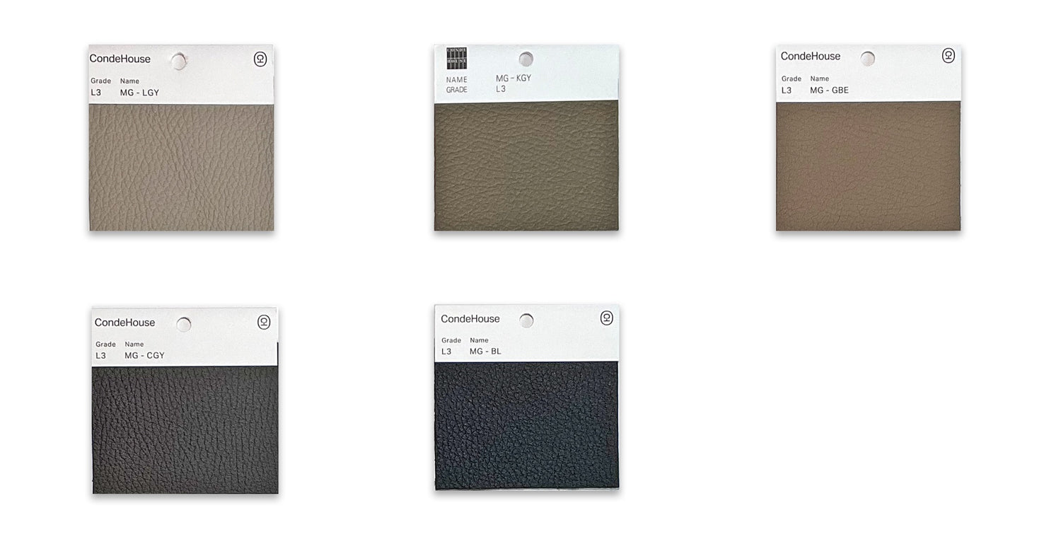CondeHouse Leather Upholstery Options