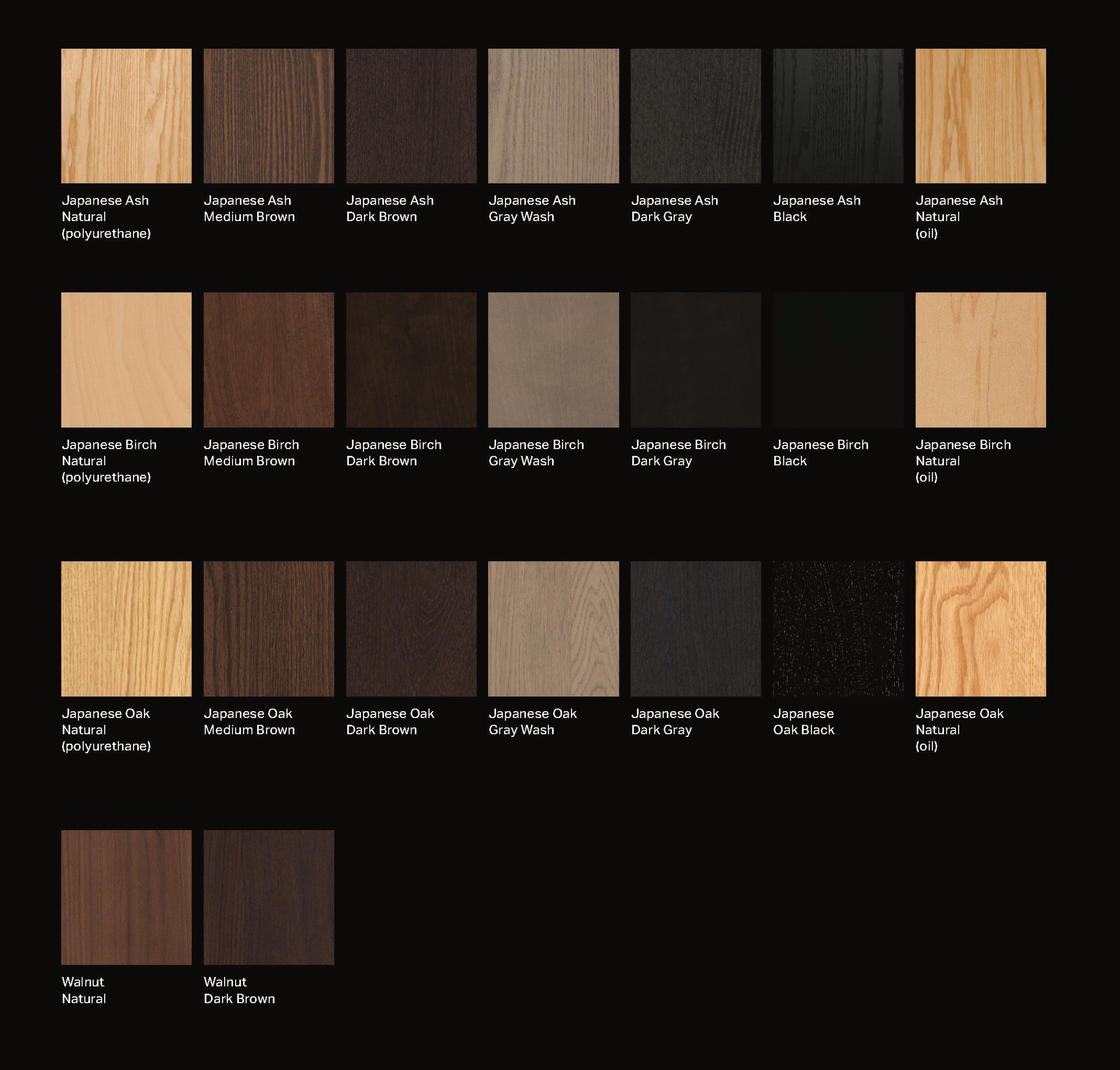 CondeHouse Wood Types & Finishes