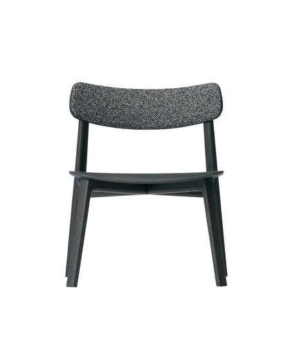 AATOS Lounge Chair Upholstered Back (Wooden Seat)