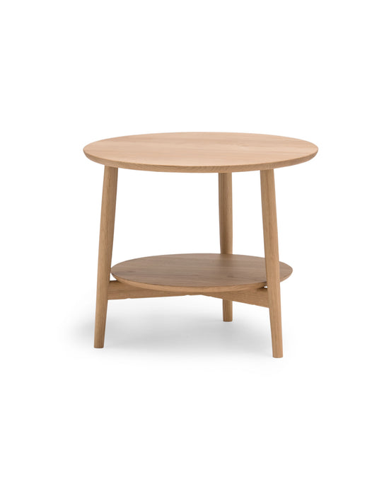 KAMUY 23"dia Round Side Table Japanese Oak Natural