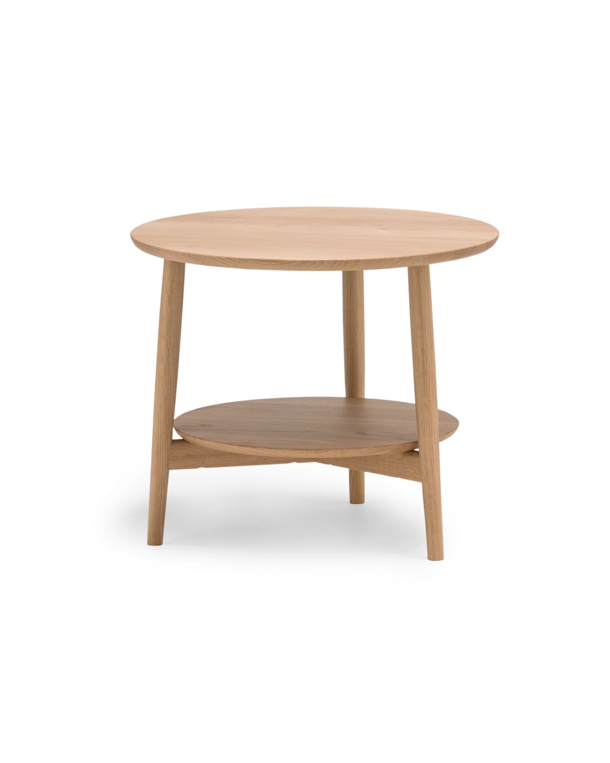 KAMUY 23&quot;dia Round Side Table Japanese Oak Natural