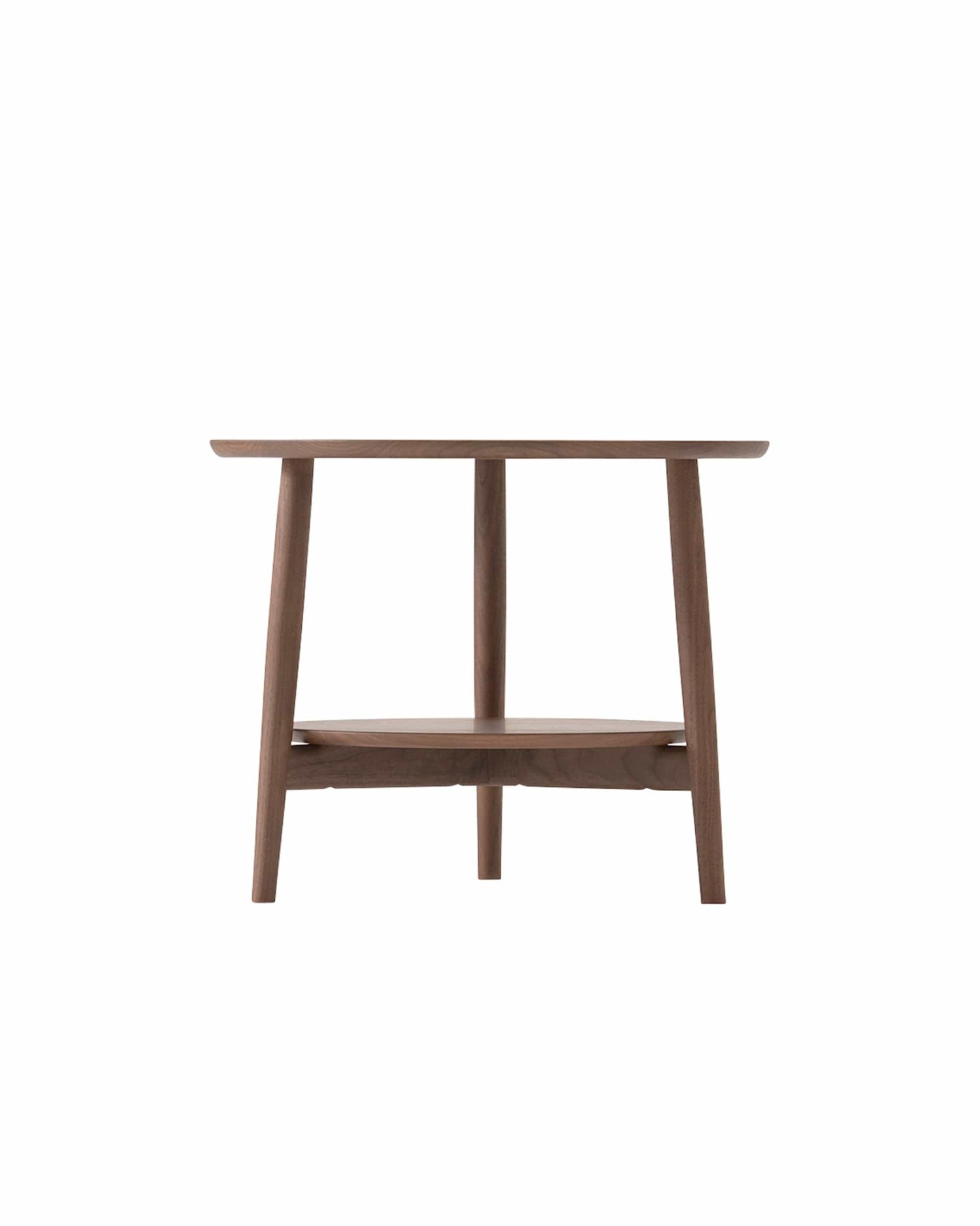 KAMUY 23&quot;dia Round Side Table Walnut Natural