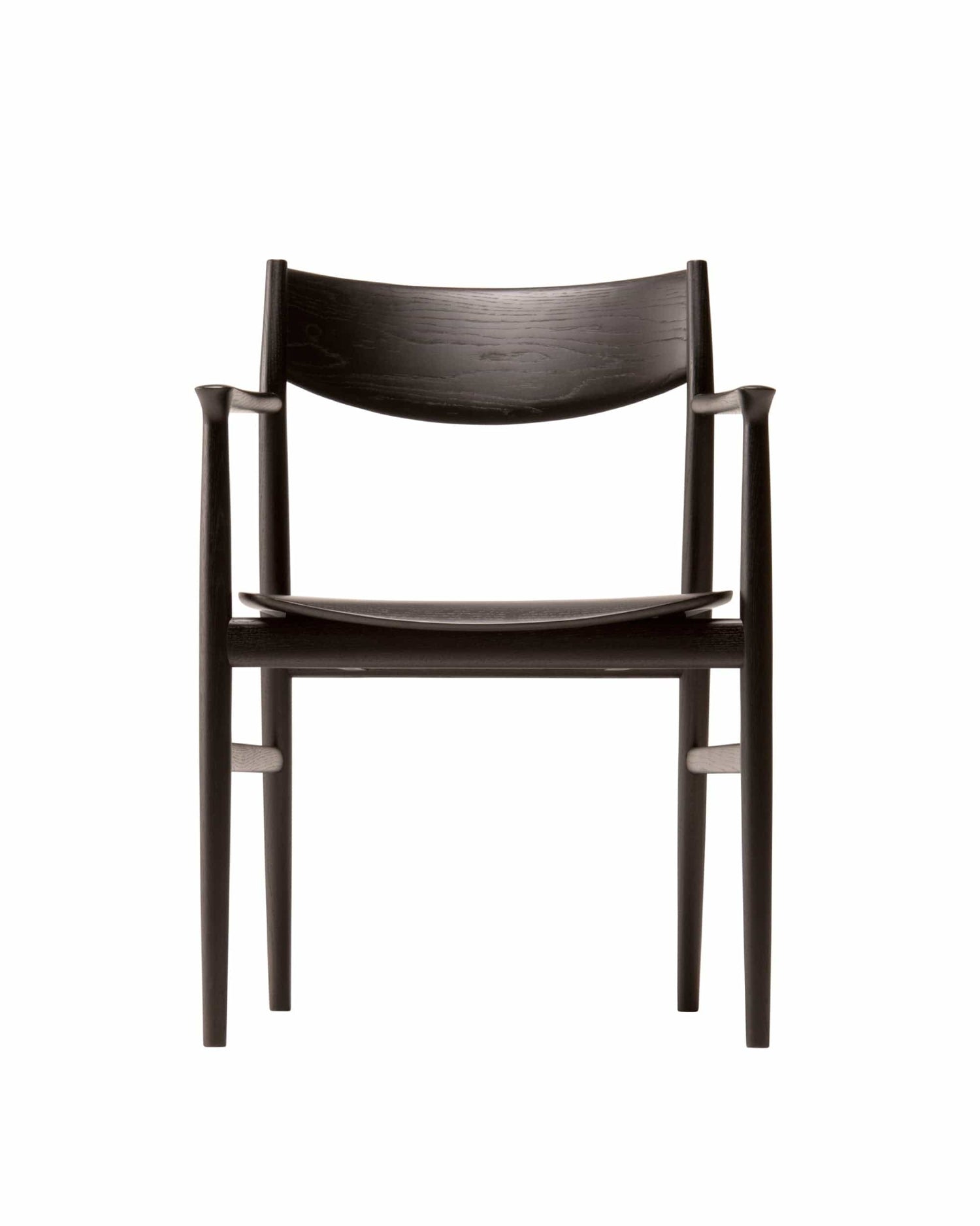 KAMUY Armchair (wooden seat), Japanese Oak Black