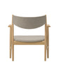 KAMUY Lounge Chair (Upholstered Back), Japanese Oak Natural