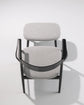 KAMUY Lounge Chair (Upholstered Back), Japanese Oak Black