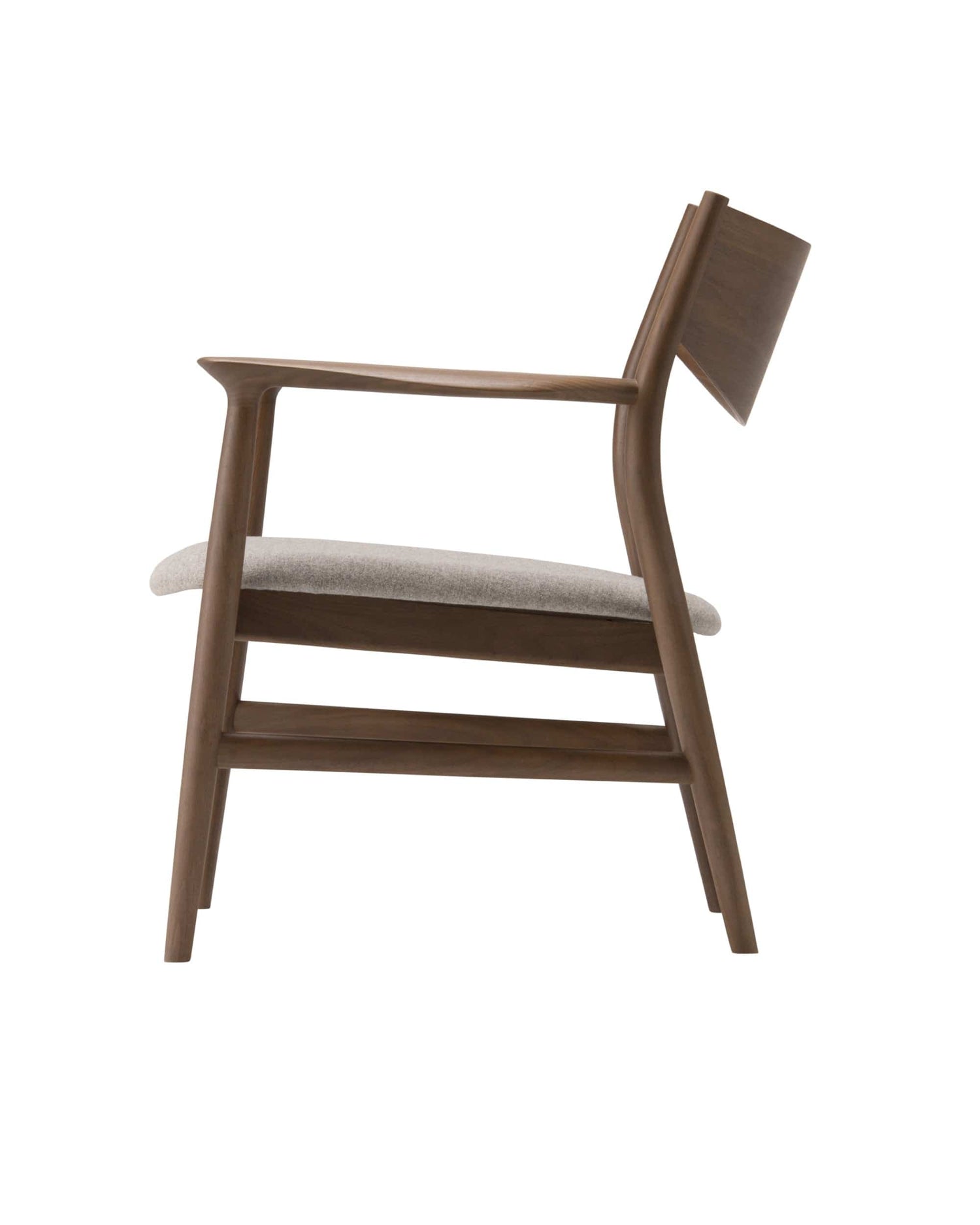 KAMUY Lounge Chair (Wooden Back), Walnut Natural