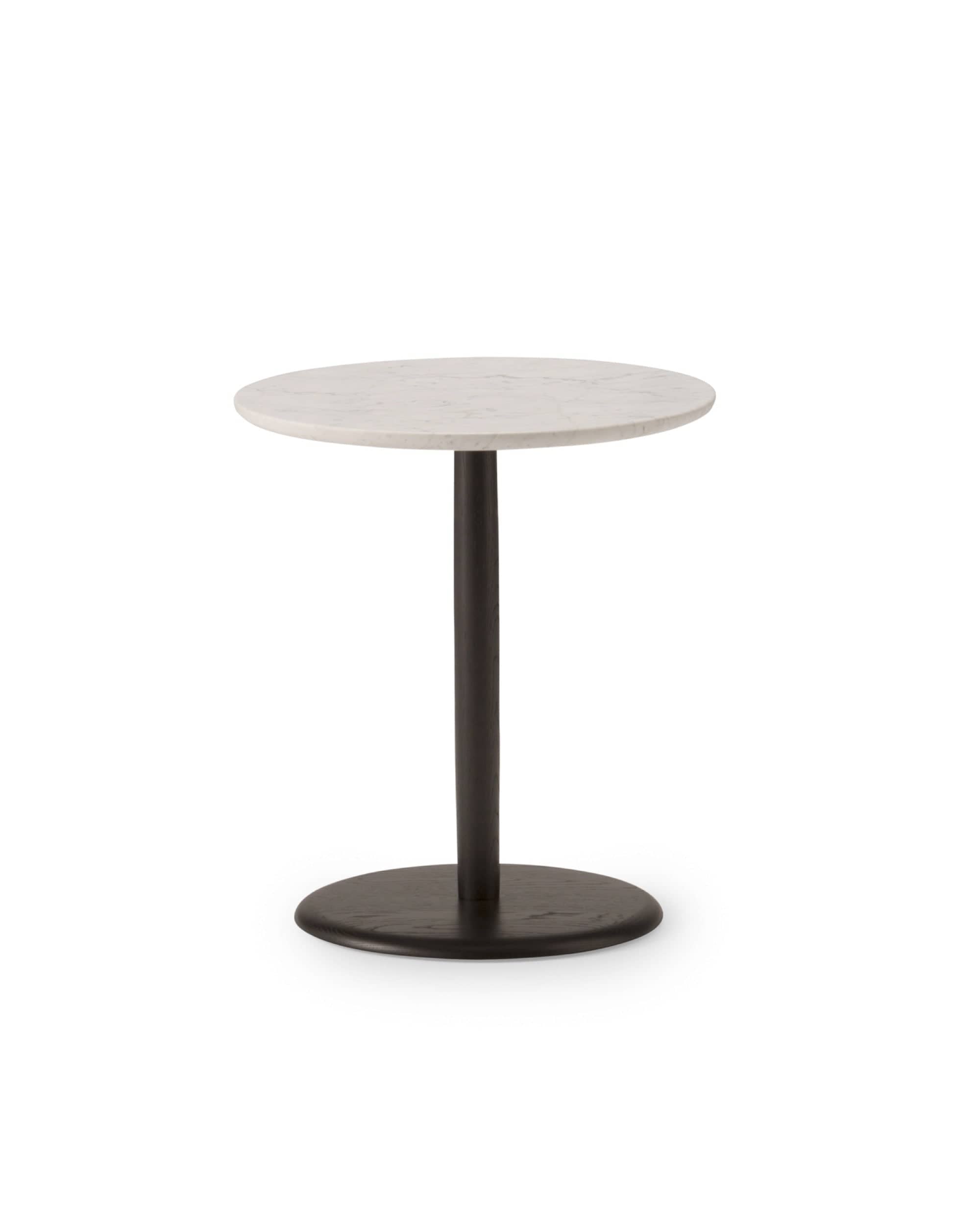 KAMUY 18&quot; Round Side Table (Marble Top)