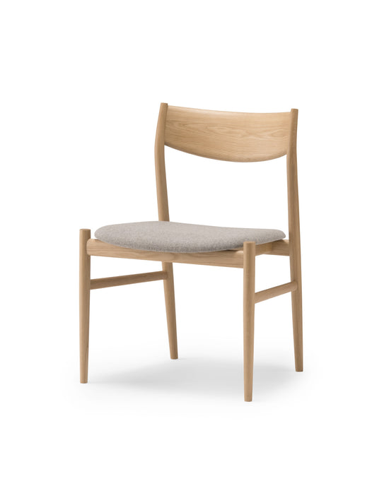 KAMUY Side Chair (Upholstered Seat), Japanese Oak Natural
