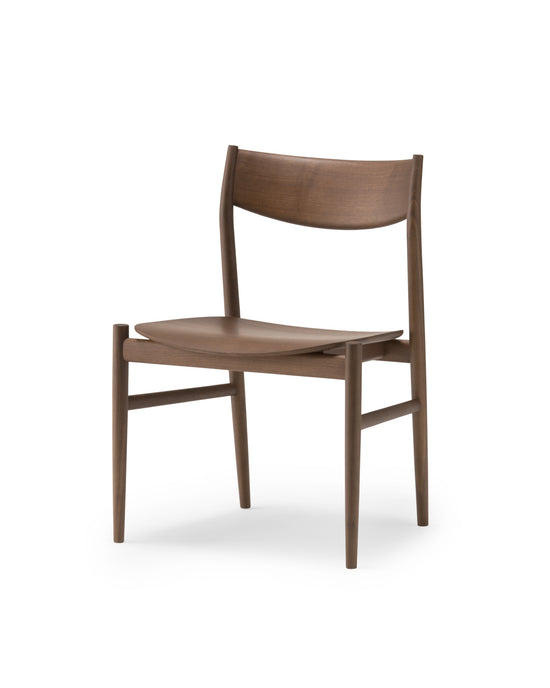 KAMUY Side Chair (Wooden Seat), Walnut Natural