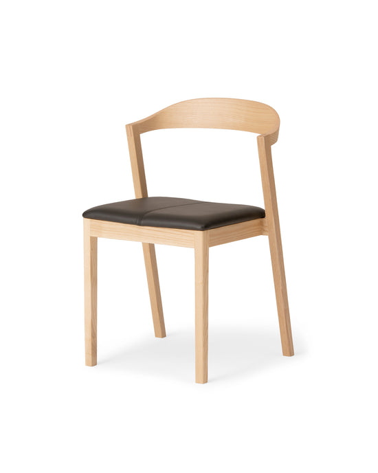 KIILA Stacking Chair (Upholstered Seat), Japanese Ash Natural