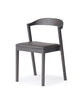 KIILA Stacking Chair (Upholstered Seat), Japanese Ash Dark Gray