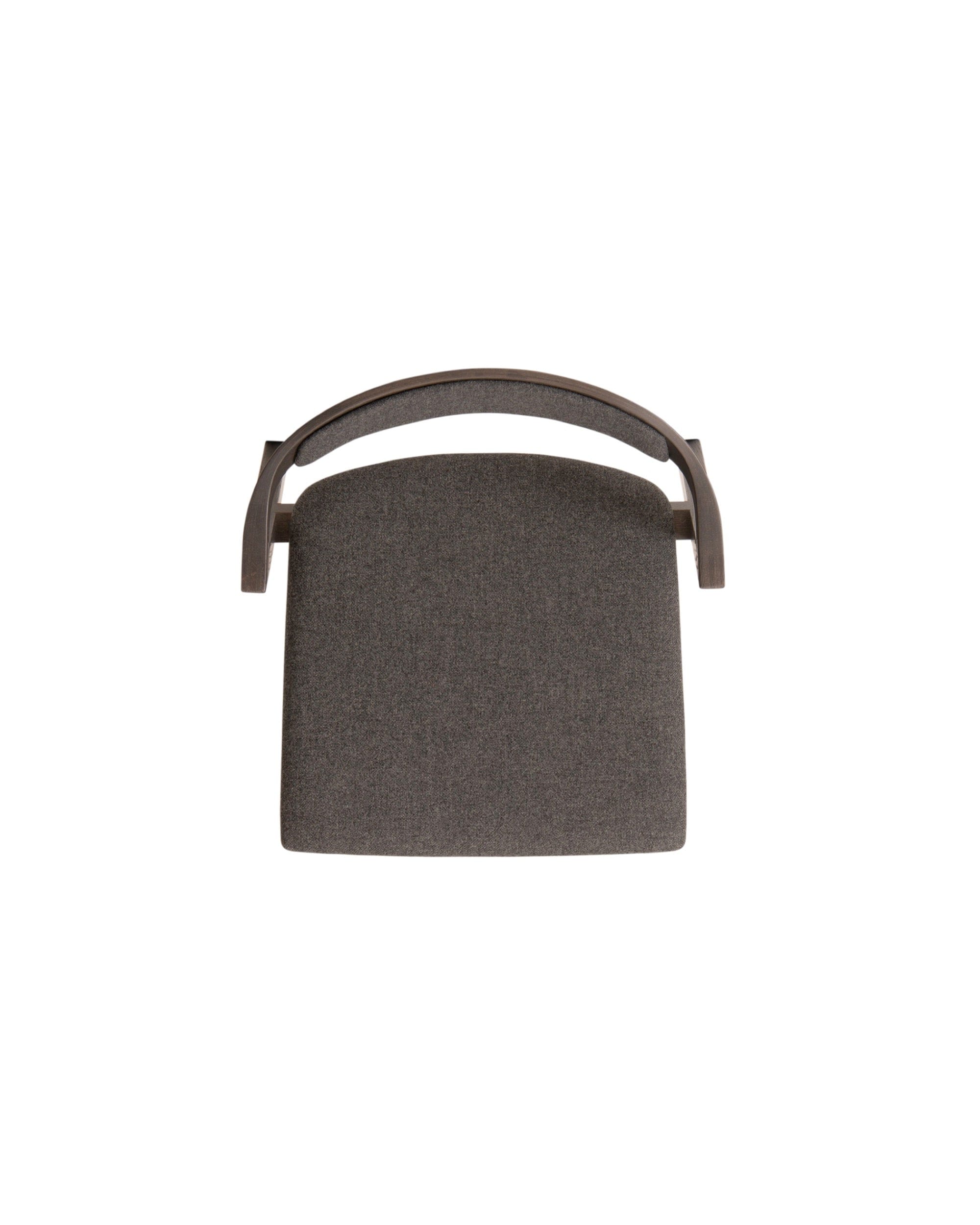 KIILA Stacking Chair Upholstered Back (Upholstered Seat), Japanese Ash Dark Gray