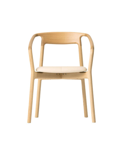 KORENTO Armchair (Upholstered Seat), Japanese Oak Natural