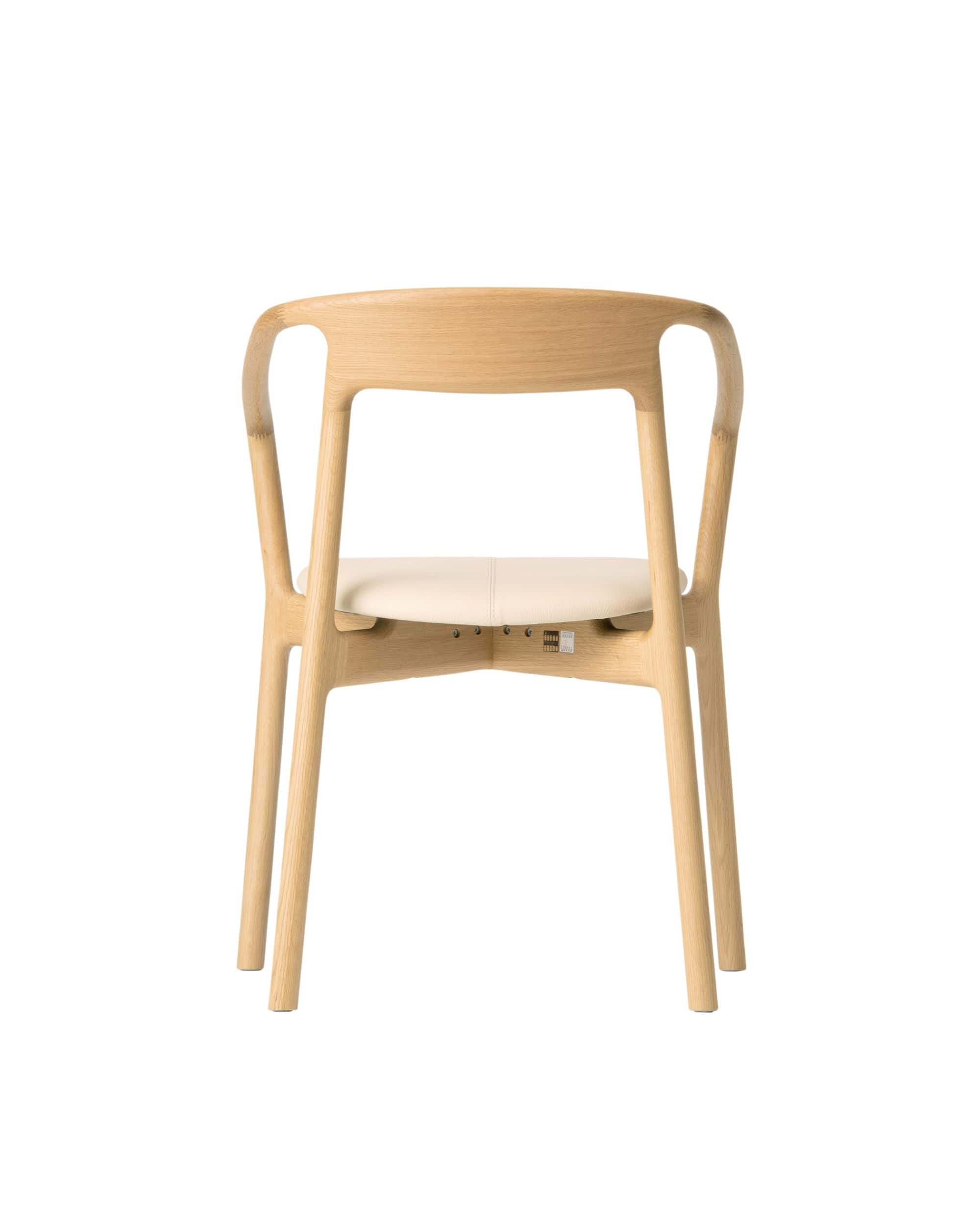 KORENTO Armchair (Upholstered Seat), Japanese Oak Natural