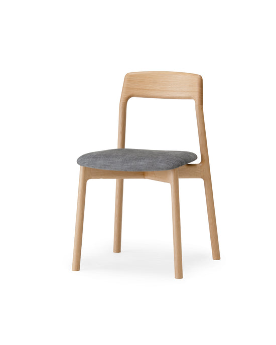 KORENTO Side Chair (Upholstered Seat), Japanese Oak Natural