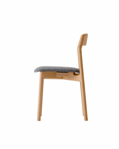 KORENTO Side Chair (Upholstered Seat) Japanese Oak Natural