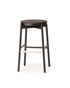 KOTAN Bar Stool (Upholstered Seat) Japanese Ash Black