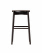 KOTAN Bar Stool (Wooden Seat), Japanese Ash Black