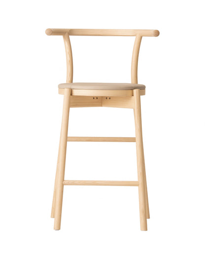 KOTAN Bar Chair (Upholstered Seat) Japanese Ash Natural