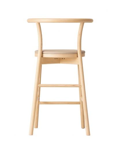 KOTAN Bar Chair (Upholstered Seat) Japanese Ash Natural