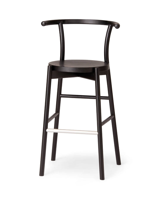 KOTAN Bar Chair (Wooden Seat), Japanese Ash Black